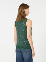 max mara sleeveless sweater with sequin detail for women