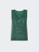 max mara sleeveless sweater with sequin detail for women