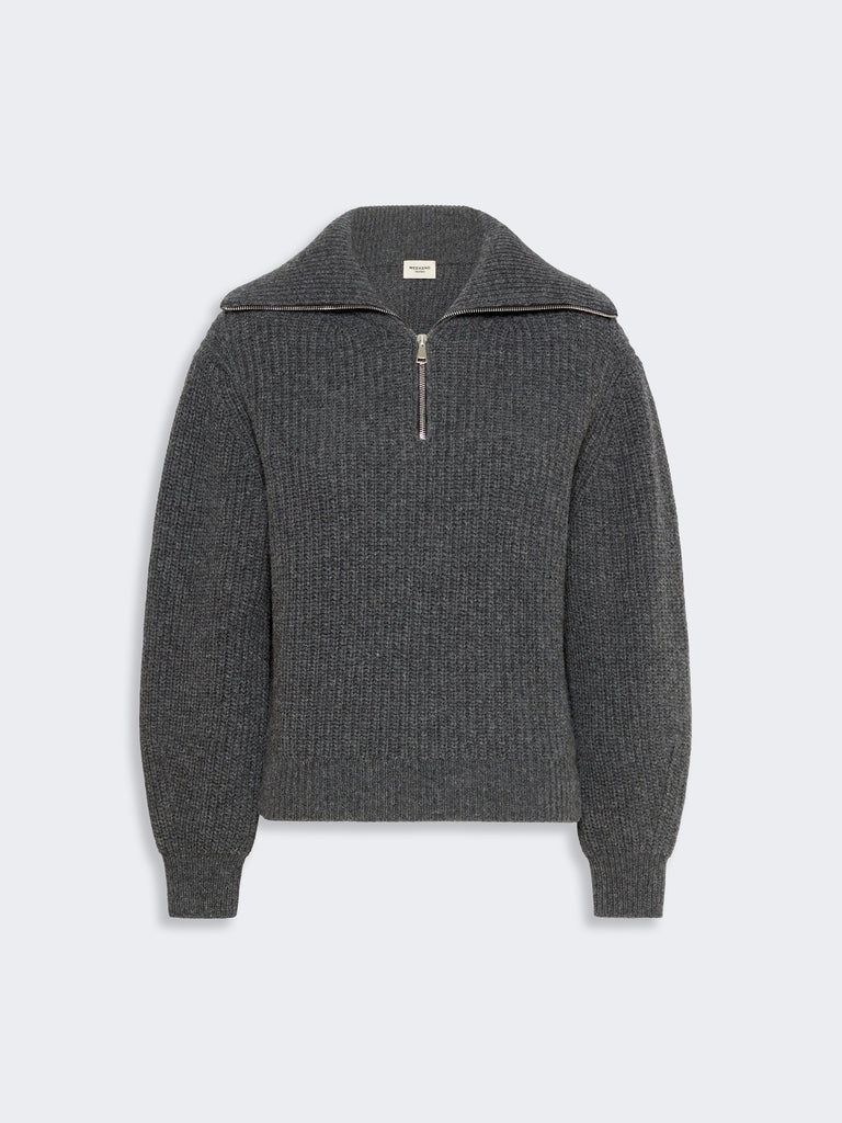 max mara wool zip-up roll-neck jumper