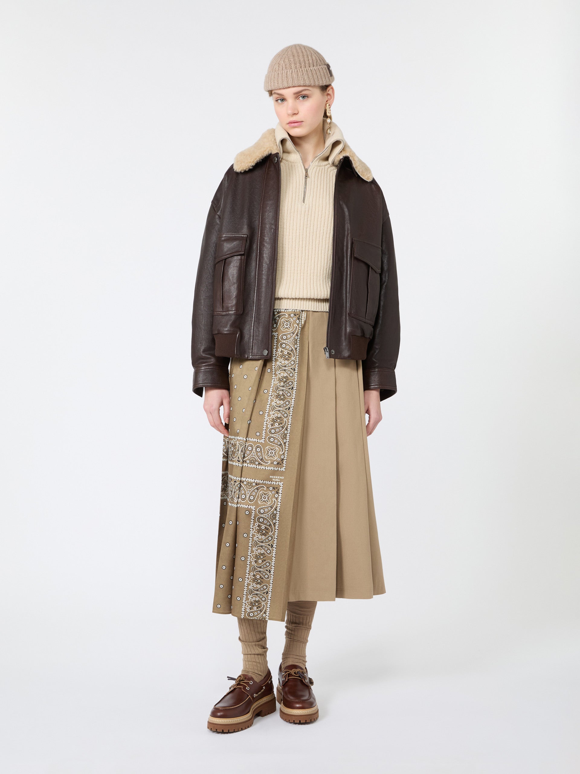 max mara wool zip-up roll-neck jumper for women