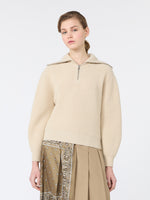 max mara wool zip-up roll-neck jumper for women