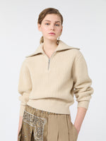 max mara wool zip-up roll-neck jumper for women