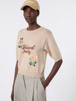 max mara embroidered cotton yarn sweater for women