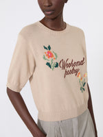 max mara embroidered cotton yarn sweater for women