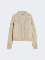 Boxy-fit wool knit jumper