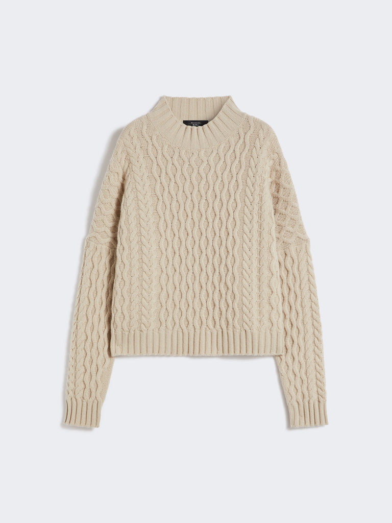 Boxy-fit wool knit jumper