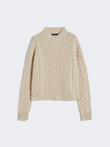Boxy-fit wool knit jumper