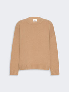 Oversized Wool Jumper for Women - Camel - Max Mara UAE