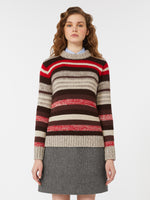 Ribbed wool knit jumper