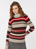 Ribbed wool knit jumper