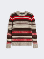 Ribbed wool knit jumper