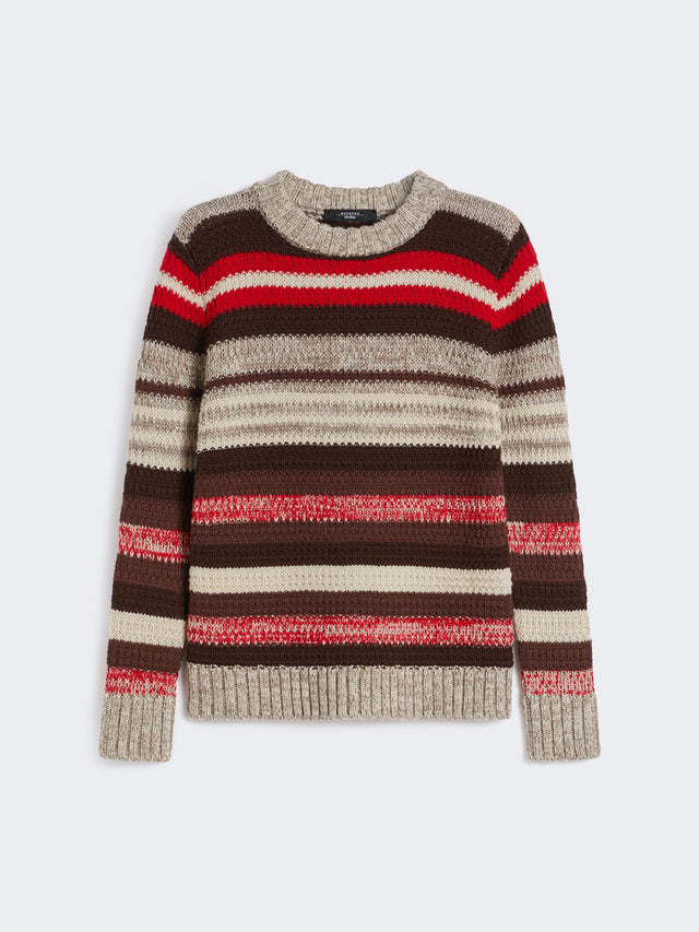 Ribbed Wool Knit Jumper for Women - Red - Max Mara UAE