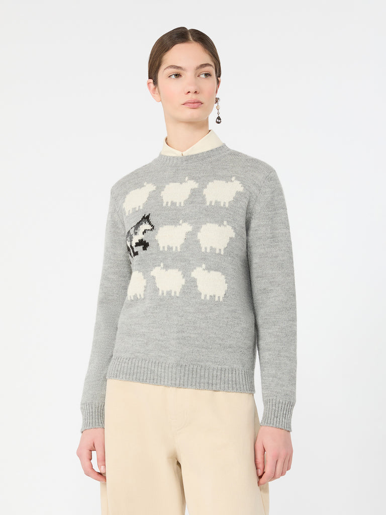 max mara alpaca and wool-blend yarn sweater