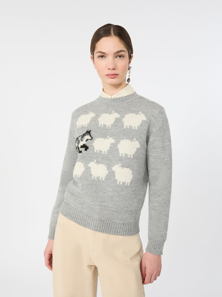 max mara alpaca and wool-blend yarn sweater