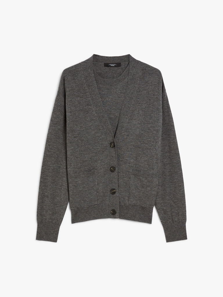 Wool and cashmere twin set
