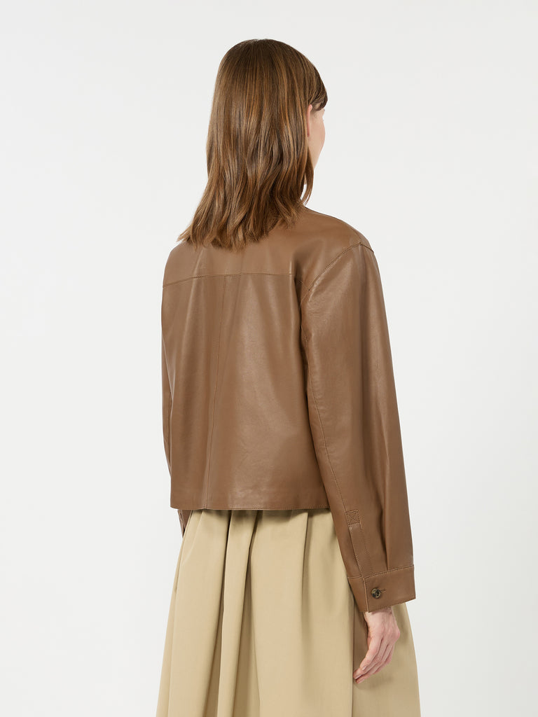 max mara nappa leather jacket