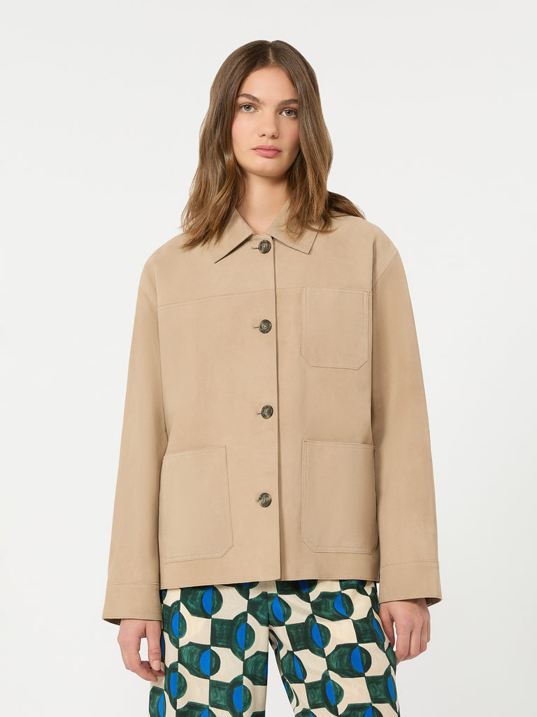max mara suede pocket jacket