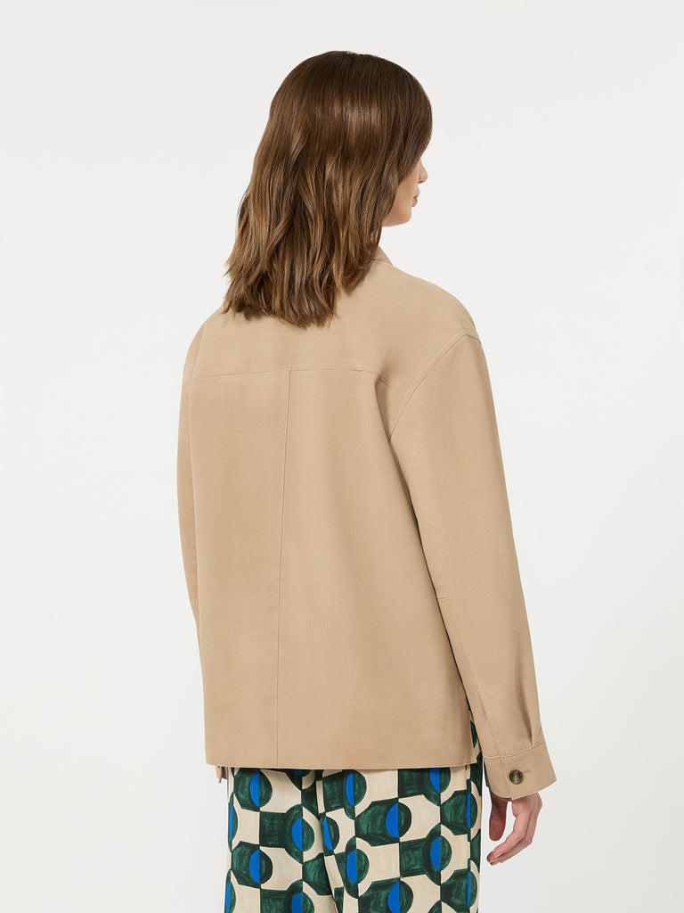 max mara suede pocket jacket