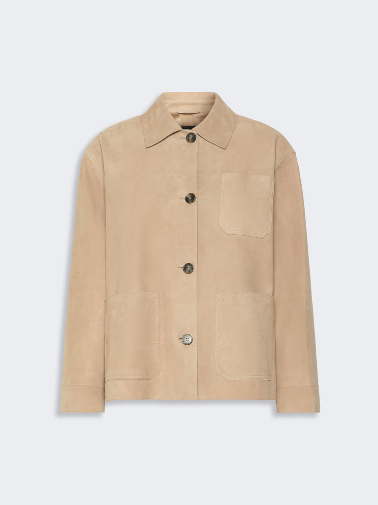 max mara suede pocket jacket
