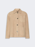 max mara suede pocket jacket for women
