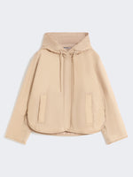 Padded, Hooded Jacket In Water-Repellent Canvas for Women - Beige - Max Mara UAE