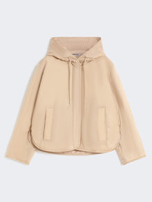 Padded, Hooded Jacket In Water-Repellent Canvas for Women - Beige - Max Mara UAE