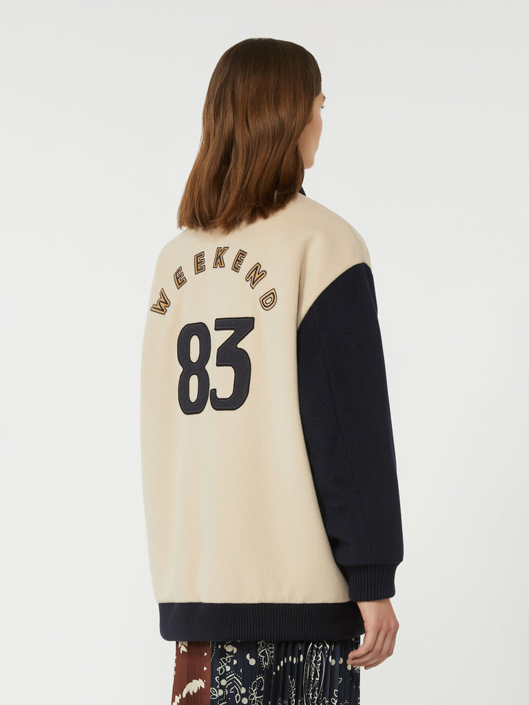 max mara double-faced wool bomber jacket
