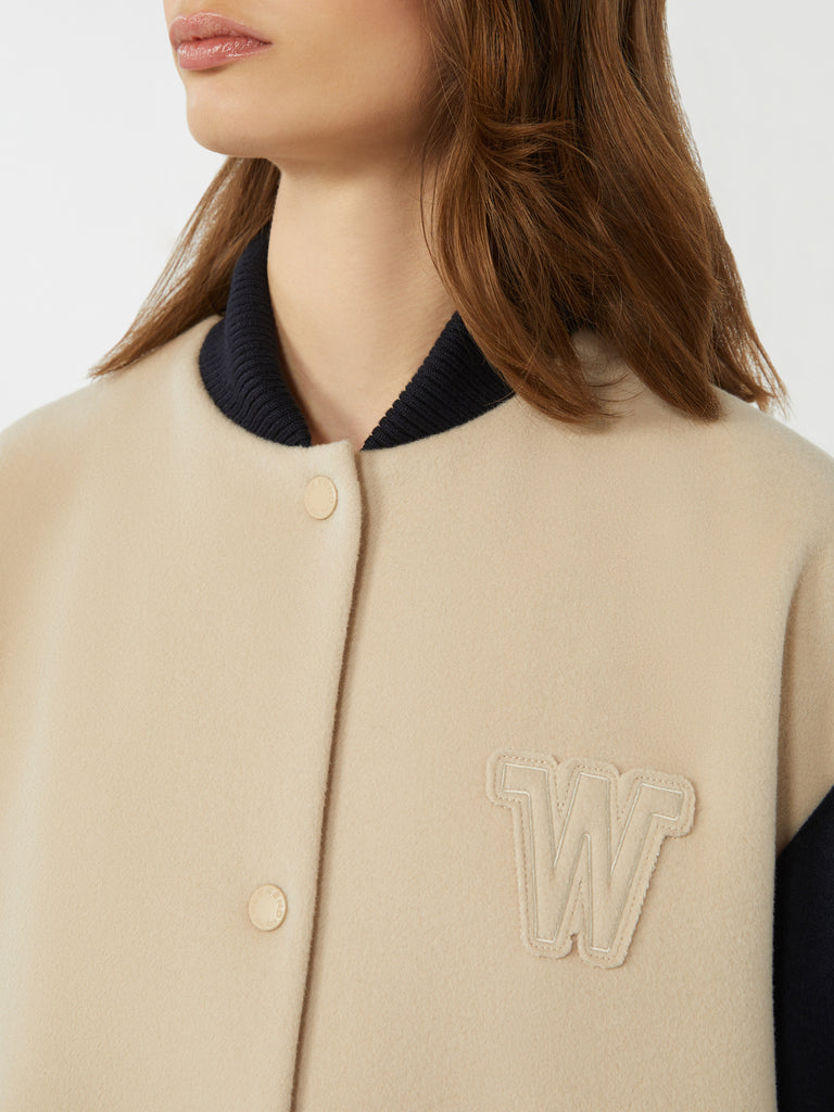 max mara double-faced wool bomber jacket