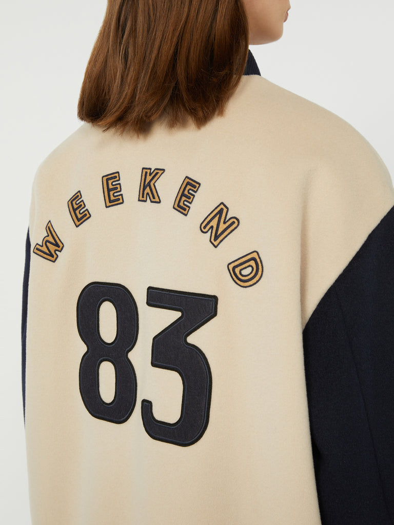 max mara double-faced wool bomber jacket