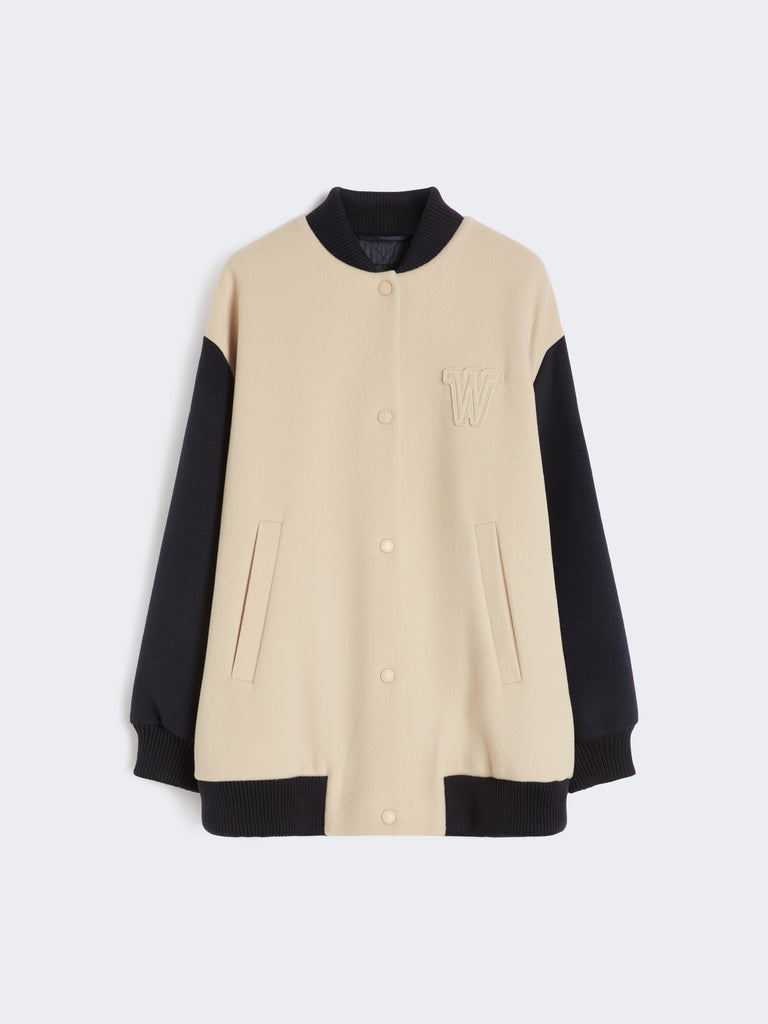 max mara double-faced wool bomber jacket