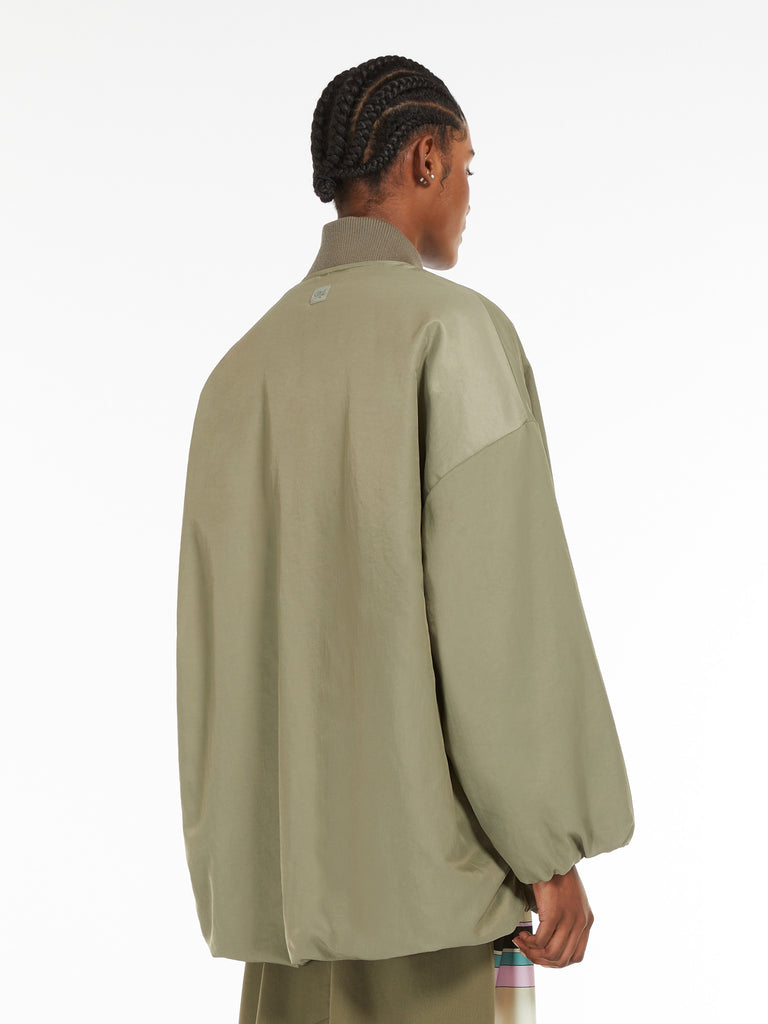 max mara water-repellent twill bomber jacket