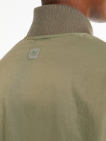 Water-Repellent Twill Bomber Jacket for Women - Sage Green - Max Mara UAE