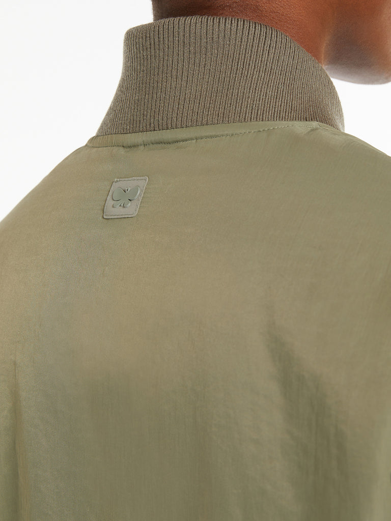 max mara water-repellent twill bomber jacket