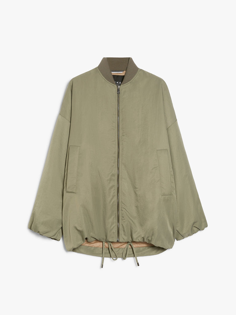 max mara water-repellent twill bomber jacket