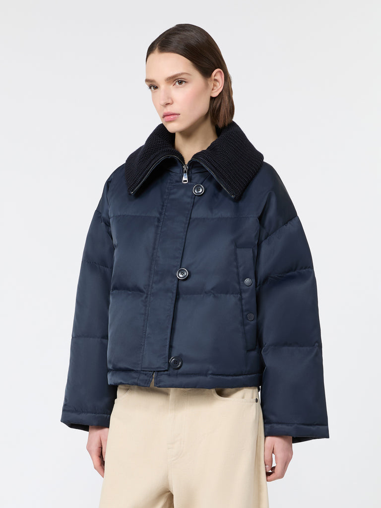 max mara water-repellent technical twill down jacket