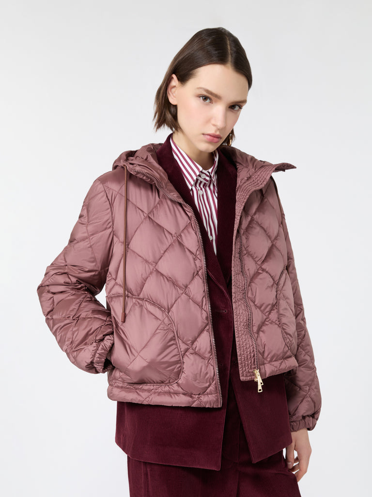max mara padded jacket in water-repellent plain-weave fabric
