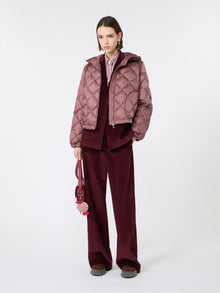 Padded Jacket In Water-Repellent Plain-Weave Fabric for Women - Wine-Coloured - Max Mara UAE