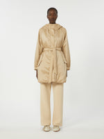 max mara reversible padded parka in water-repellent canvas for women