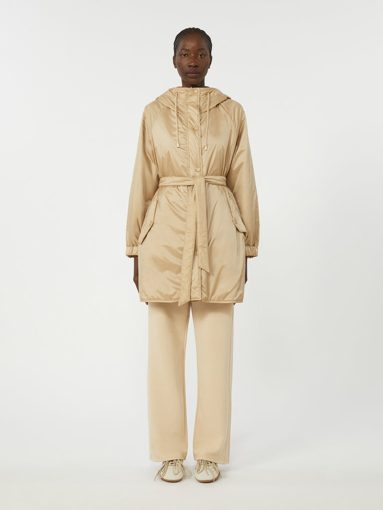 max mara reversible padded parka in water-repellent canvas