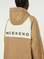 Reversible Padded Parka In Water-Repellent Canvas for Women - Beige - Max Mara UAE