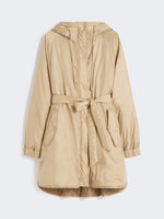 max mara reversible padded parka in water-repellent canvas for women