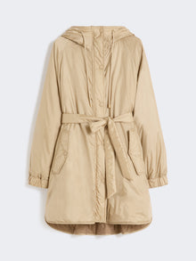 max mara reversible padded parka in water-repellent canvas for women