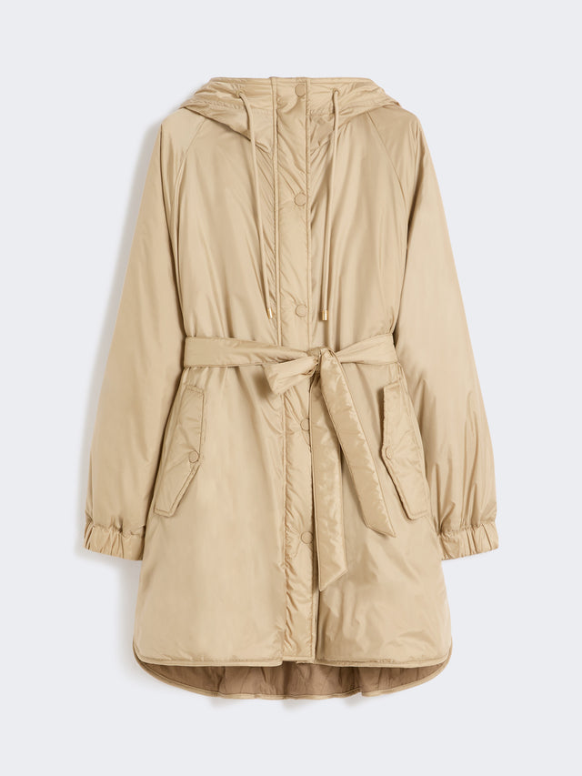 max mara reversible padded parka in water-repellent canvas for women