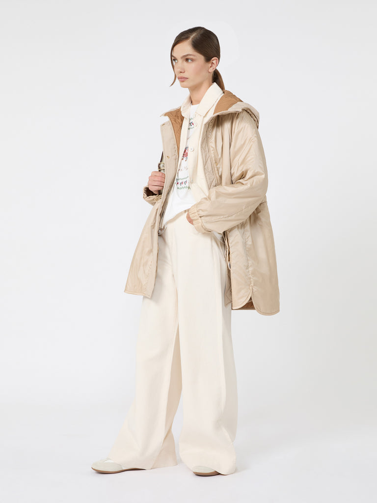 max mara reversible water-repellent canvas padded parka