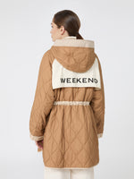 max mara reversible water-repellent canvas padded parka for women