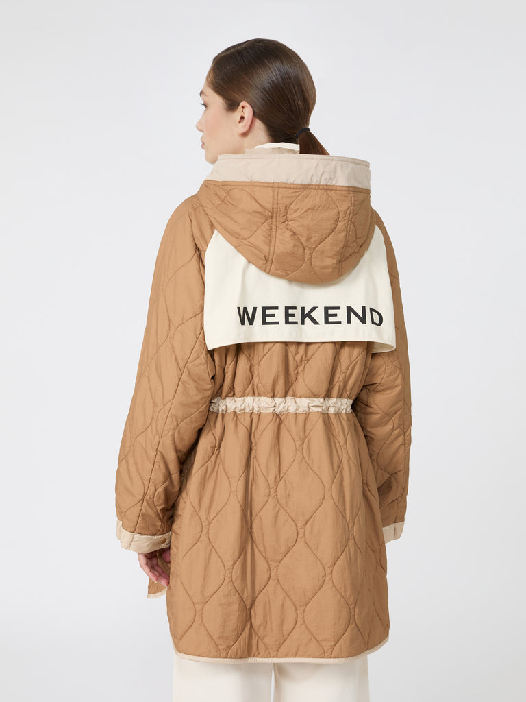 max mara reversible water-repellent canvas padded parka