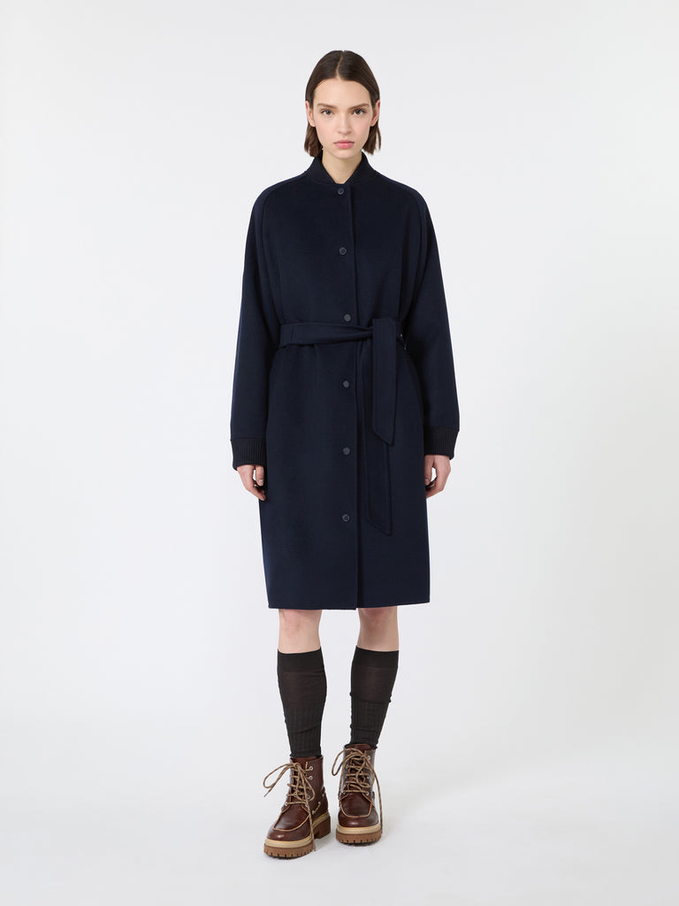 max mara double-sided wool drap coat