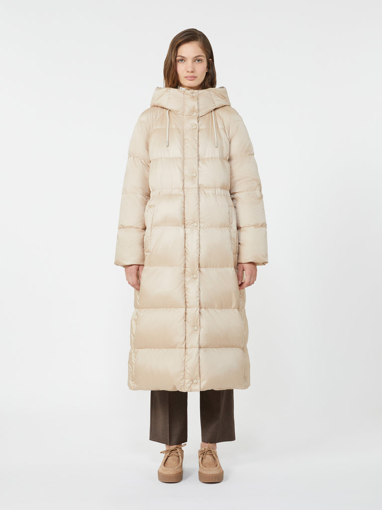 Reversible down jacket in water-repellent canvas
