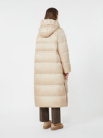 Reversible down jacket in water-repellent canvas