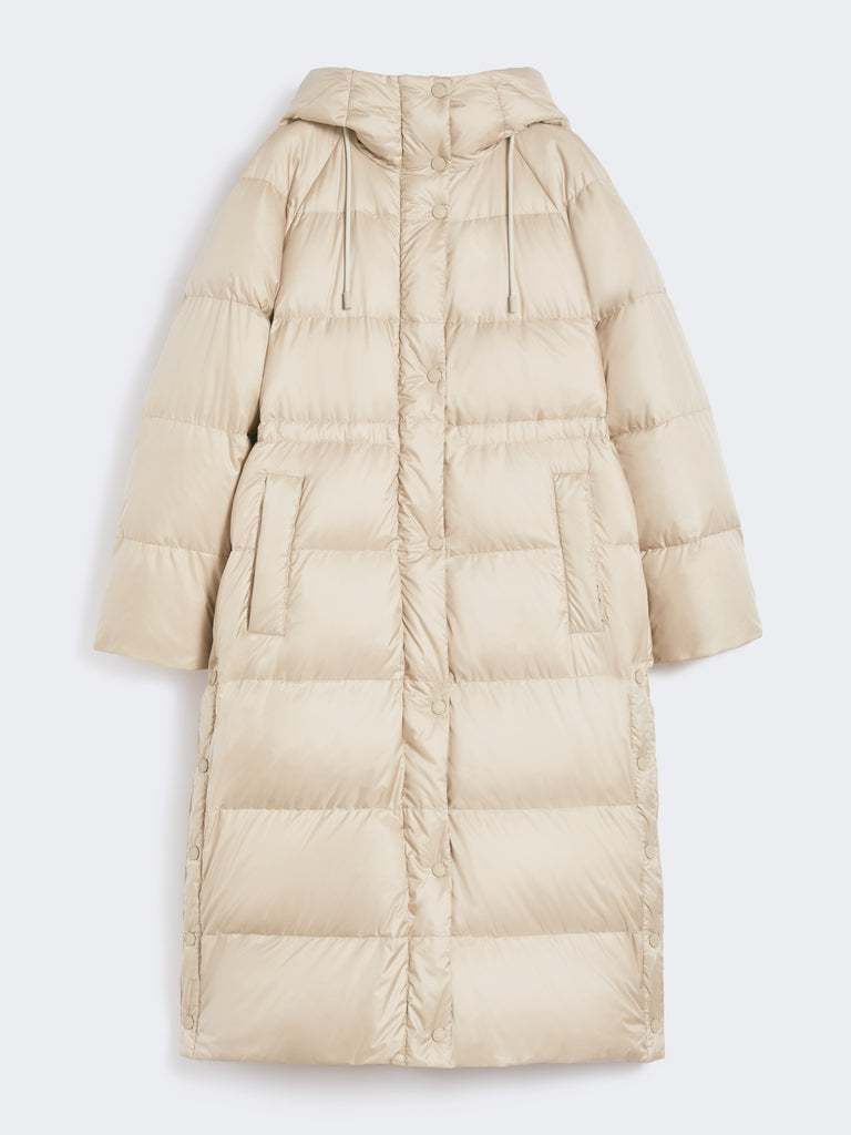 Reversible down jacket in water-repellent canvas